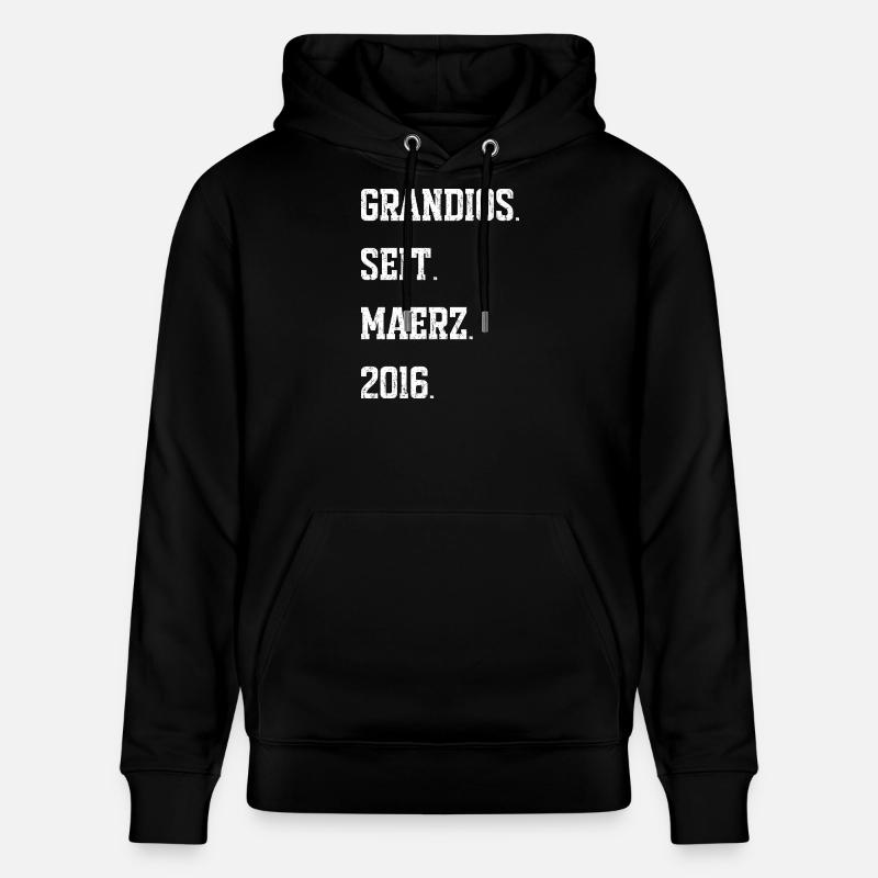 Anniversaire : mars 2016 - Sweat à capuche bio CRUISER Stanley/Stella Unisexe - noir