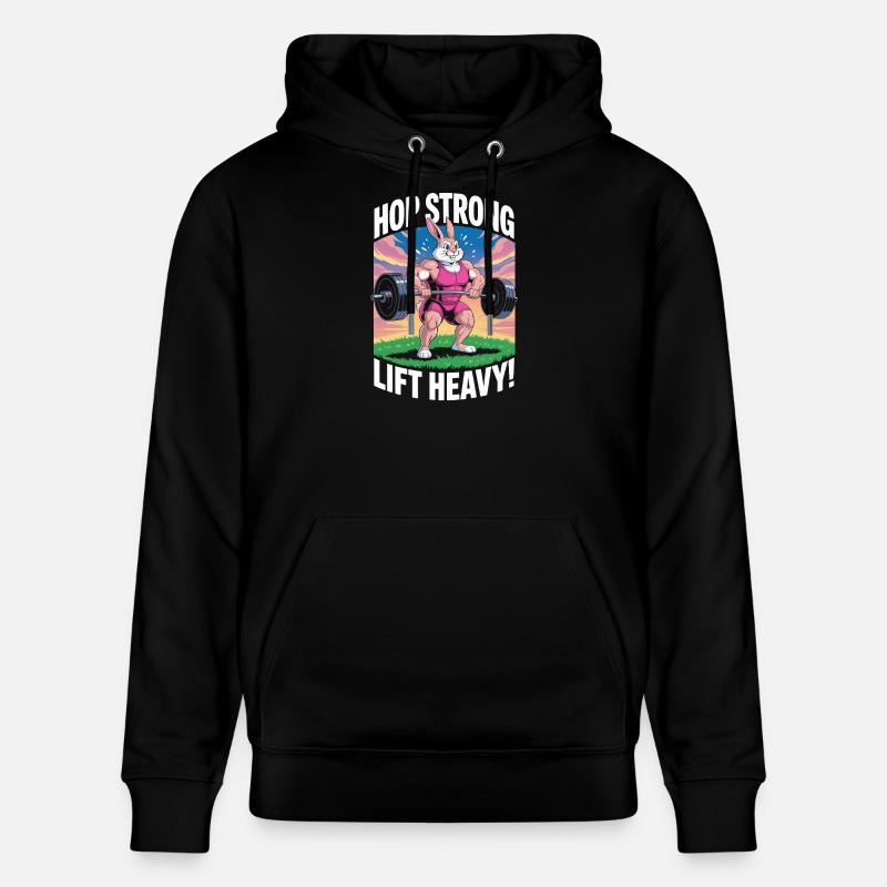 Spring stark. Hebe schwer - Stanley/Stella Unisex Bio-Hoodie CRUISER  - Schwarz