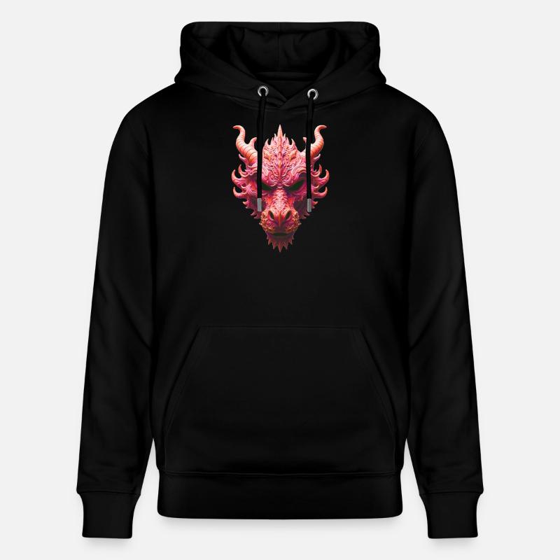 Aurora Rote Drachenmaske - Stanley/Stella Unisex Bio-Hoodie CRUISER  - Schwarz