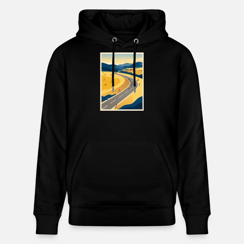 Route de juillet - Souvenir du cyclisme - Sweat à capuche bio CRUISER Stanley/Stella Unisexe - noir