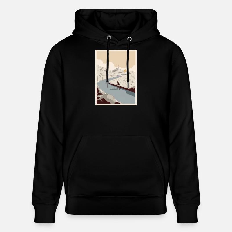 La Grimpe — Souvenir du cyclisme - Sweat à capuche bio CRUISER Stanley/Stella Unisexe - noir