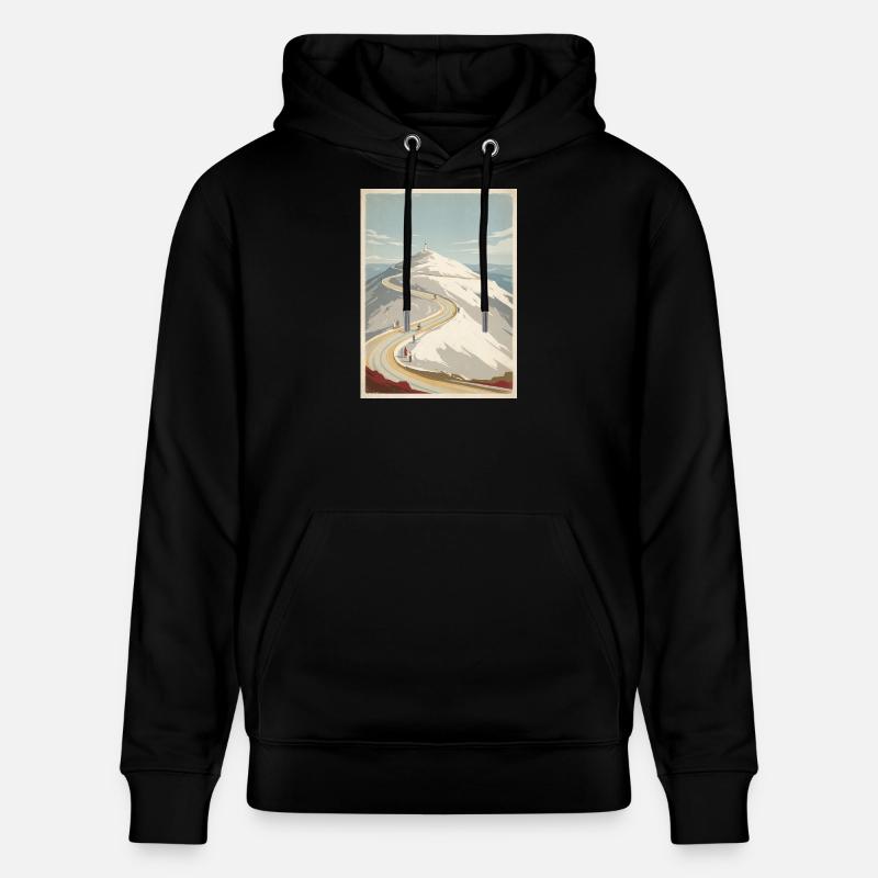 Ventoux Summit Road — Souvenir du cyclisme - Sweat à capuche bio CRUISER Stanley/Stella Unisexe - noir