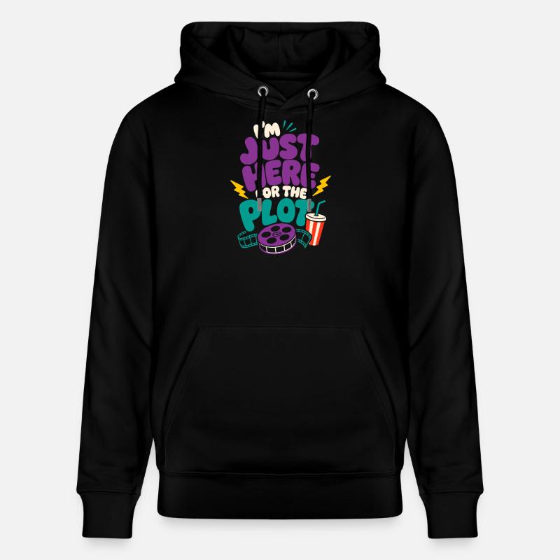 Just Here For The Plot - Stanley/Stella Unisex Bio-Hoodie CRUISER - Schwarz