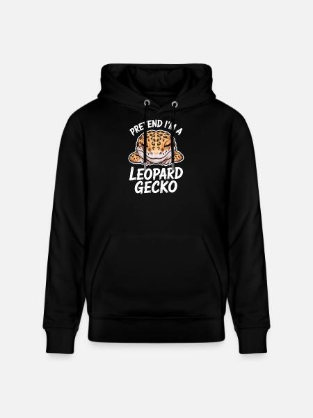 Leopardgecko Sprüche Lustige Leopardgecko Geschenk - Stanley/Stella Unisex Bio-Hoodie CRUISER  - Schwarz