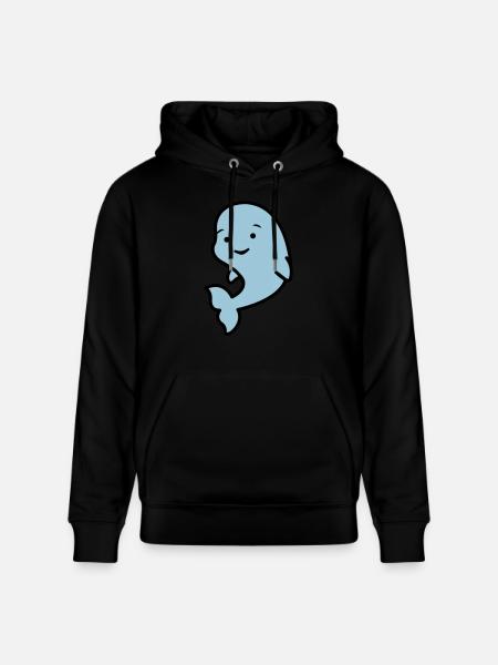 suesser_delfin_02 - Stanley/Stella Unisex Bio-Hoodie CRUISER  - Schwarz