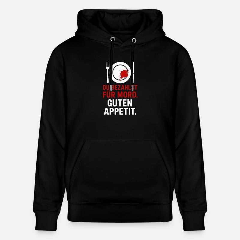 Meurtre dans l’assiette - Sweat à capuche bio CRUISER Stanley/Stella Unisexe - noir
