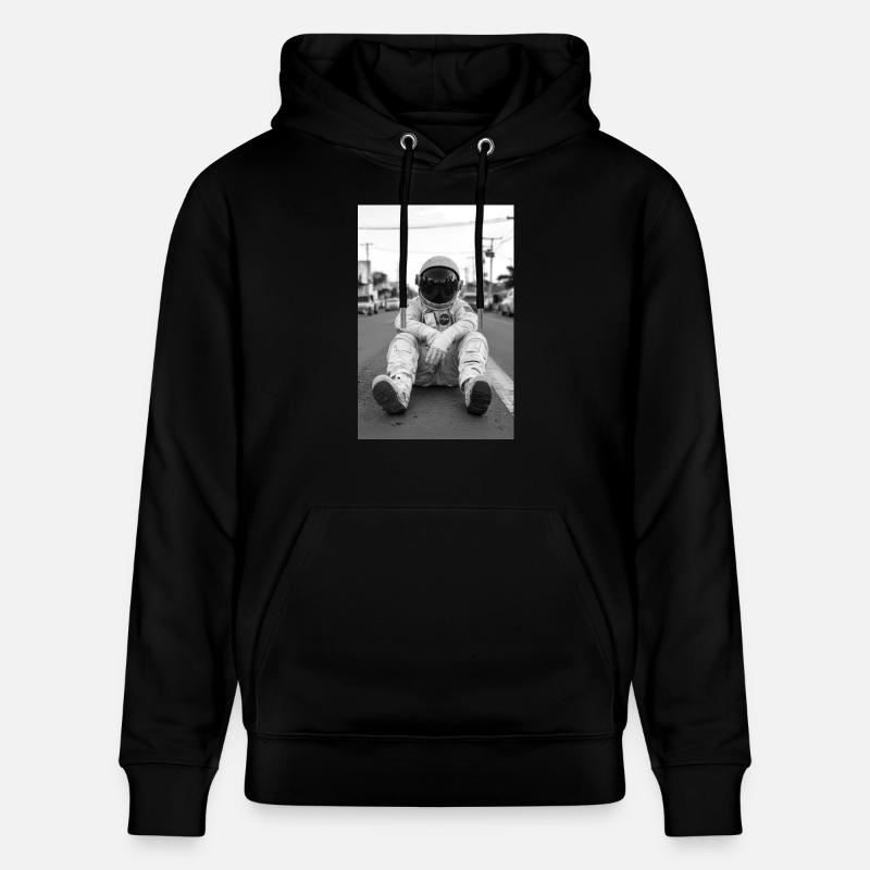 Astronaute perdu sur Terre - Sweat à capuche bio CRUISER Stanley/Stella Unisexe - noir