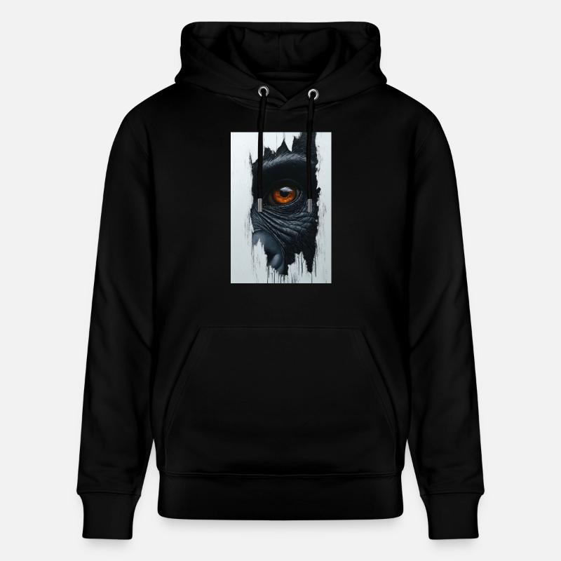 Regard primitif perçant - Sweat à capuche bio CRUISER Stanley/Stella Unisexe - noir
