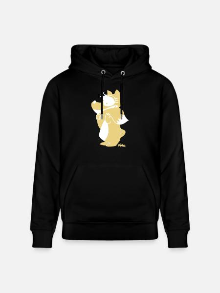 Fuchs (farbig) - Stanley/Stella Unisex Bio-Hoodie CRUISER - Schwarz