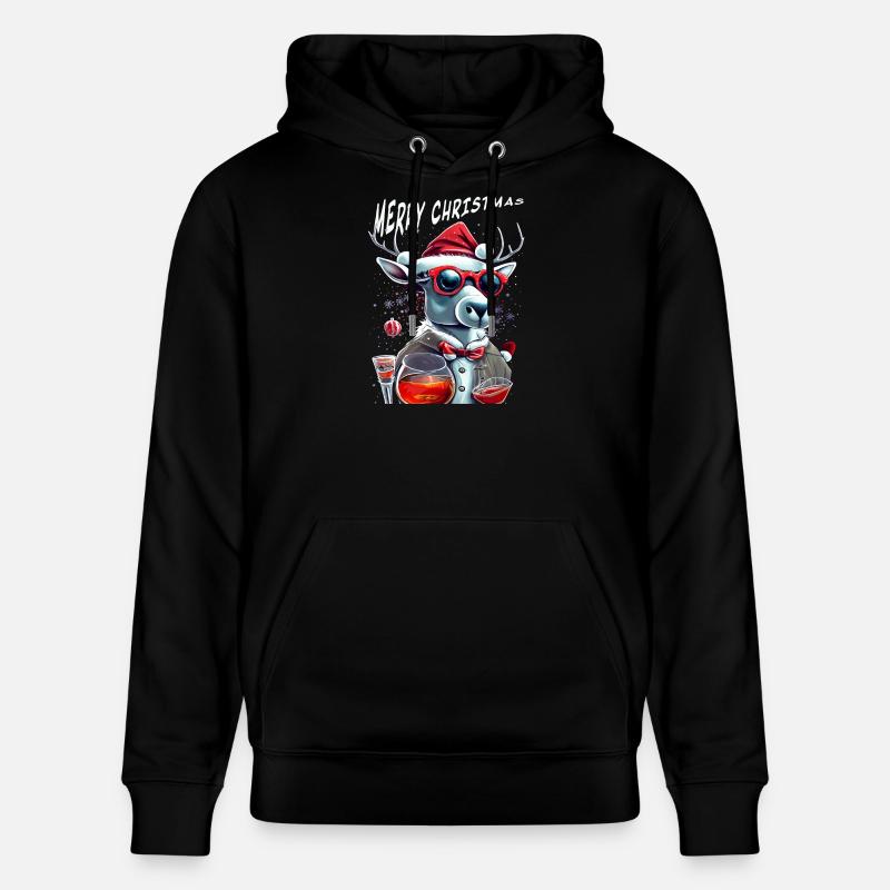 Joyeux Noël Renne - Sweat à capuche bio CRUISER Stanley/Stella Unisexe - noir