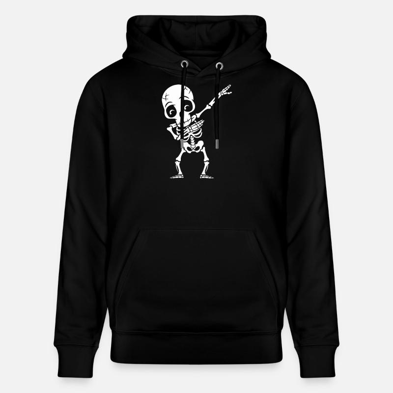 Dabbing Skelett - Stanley/Stella Unisex Bio-Hoodie CRUISER  - Schwarz