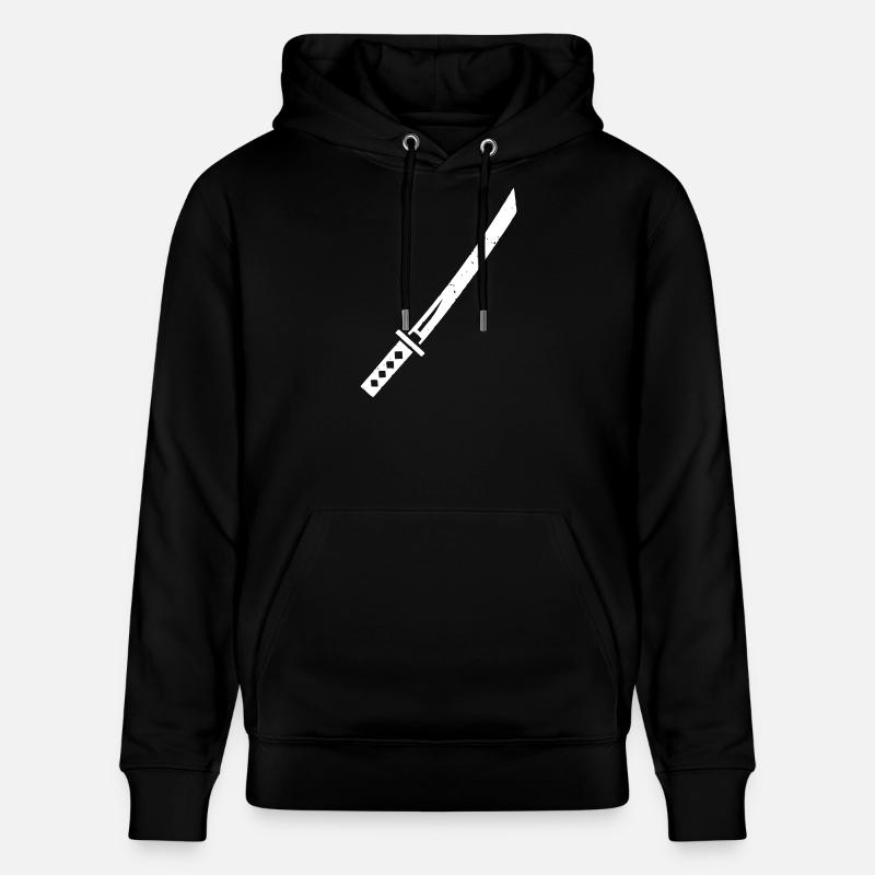 Vecteur d’arme samouraï Katana Épée - Sweat à capuche bio CRUISER Stanley/Stella Unisexe - noir