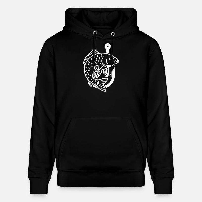 Poisson sauteur de carpe pour pêche - Sweat à capuche bio CRUISER Stanley/Stella Unisexe - noir