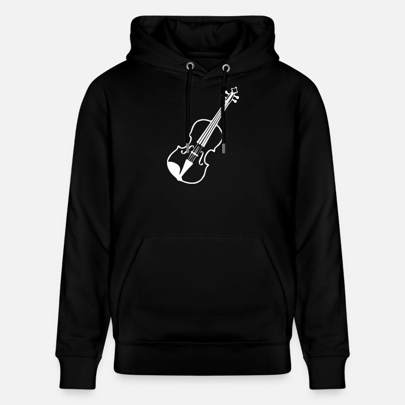 Violon Musique de violon - Sweat à capuche bio CRUISER Stanley/Stella Unisexe - noir