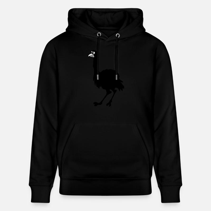 Émeu - Sweat à capuche bio CRUISER Stanley/Stella Unisexe - noir