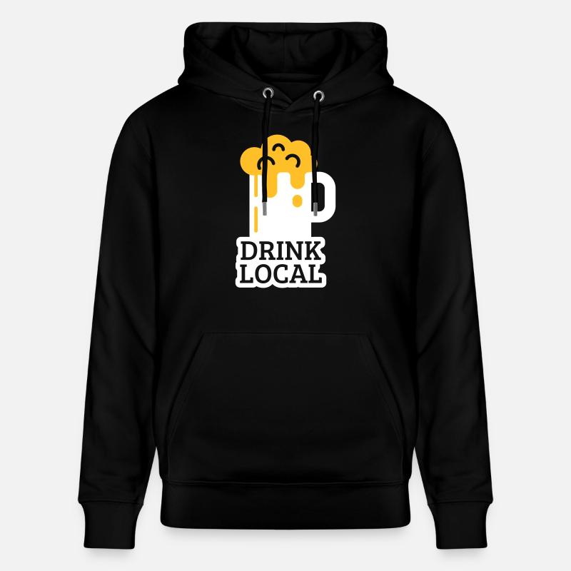 drink local - Stanley/Stella Unisex Bio-Hoodie CRUISER  - Schwarz