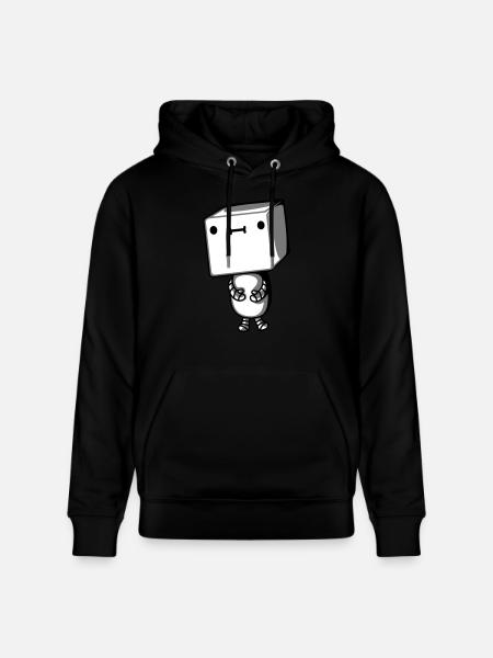 Mignon petit robot - Sweat à capuche bio CRUISER Stanley/Stella Unisexe - noir