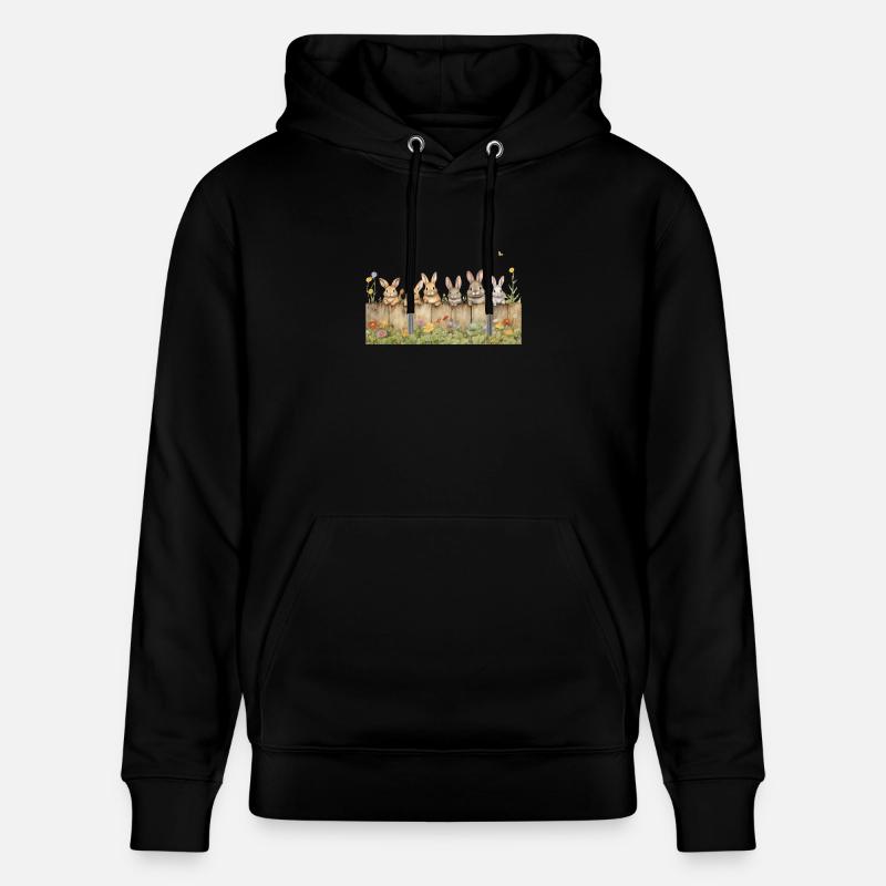 Lapin - Sweat à capuche bio CRUISER Stanley/Stella Unisexe - noir