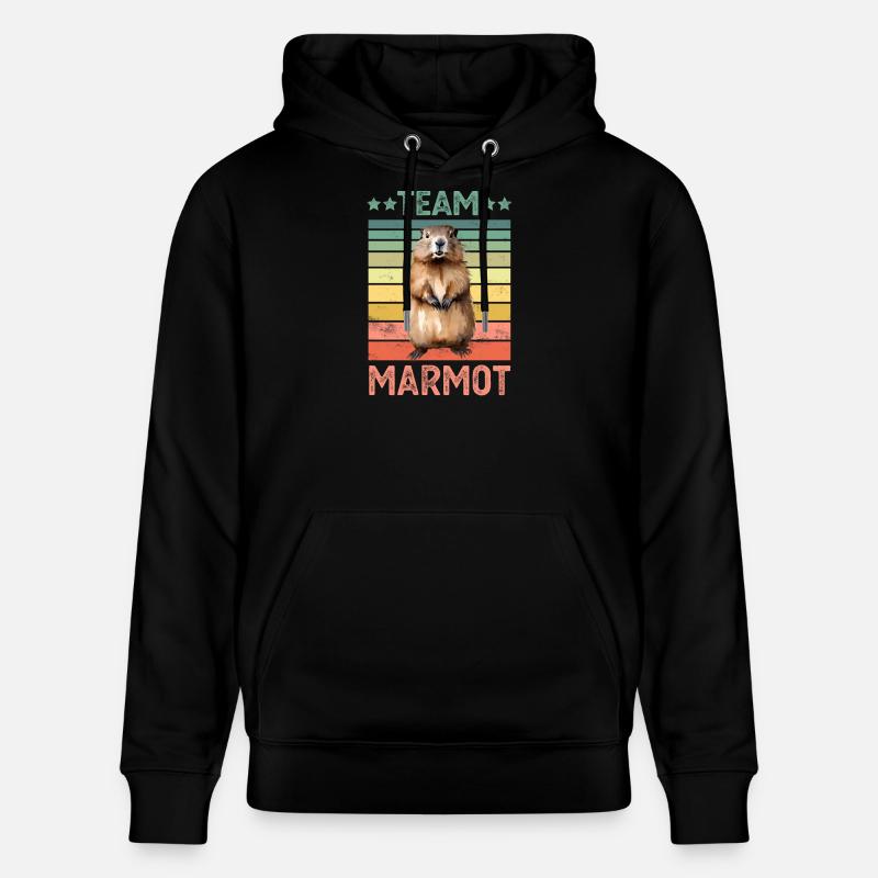 Marmotte - Sweat à capuche bio CRUISER Stanley/Stella Unisexe - noir