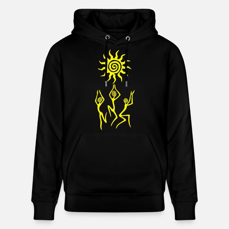 La danse du soleil jaune - Sweat à capuche bio CRUISER Stanley/Stella Unisexe - noir