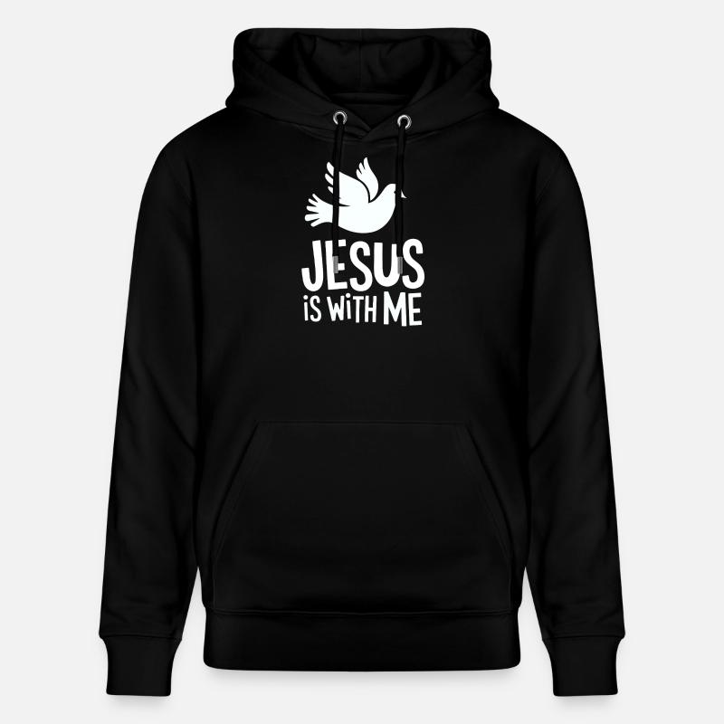 Jesus is with me - Stanley/Stella Unisex Bio-Hoodie CRUISER - Schwarz