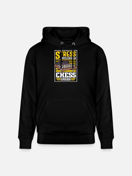 Chess Chess Player Chessboard - Stanley/Stella CRUISER Unisex Organic Hoodie - black