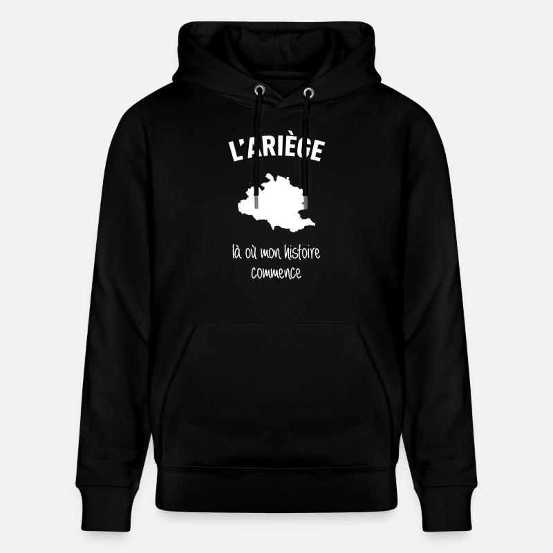 ariege-histoire - Sweat à capuche bio CRUISER Stanley/Stella Unisexe - noir