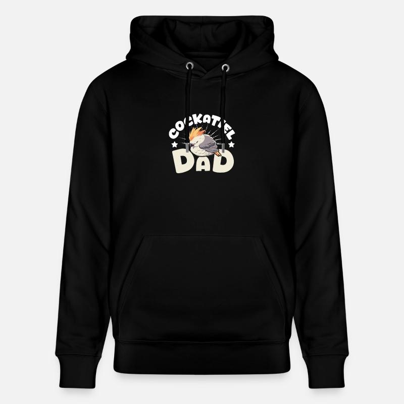 Papa calopsitte - Sweat à capuche bio CRUISER Stanley/Stella Unisexe - noir