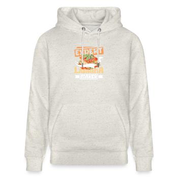 Fabricant de lasagnes expert - Sweat à capuche bio CRUISER Stanley/Stella Unisexe - beige chiné - Devant - Alina (178cm) & Michal (187cm)