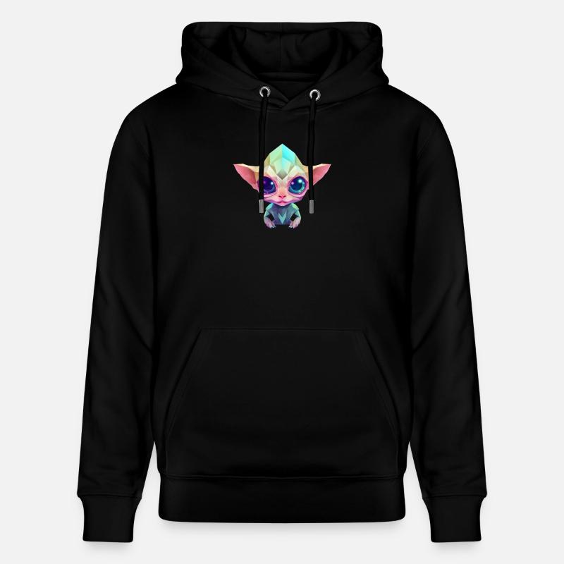 Polygone Alien - Sweat à capuche bio CRUISER Stanley/Stella Unisexe - noir