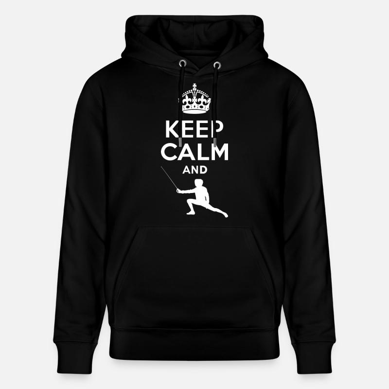Keep Calm - Fechten 2 - Sweat à capuche bio CRUISER Stanley/Stella Unisexe - noir