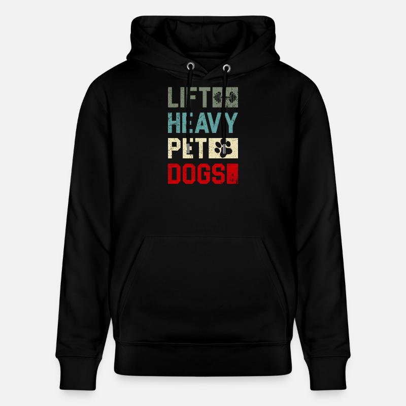 Soulever des animaux lourds Chiens - Sweat à capuche bio CRUISER Stanley/Stella Unisexe - noir