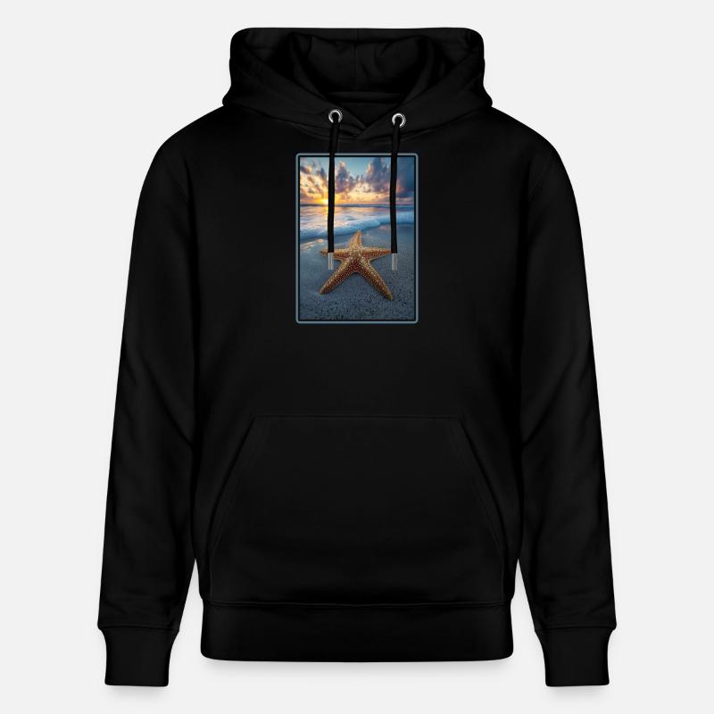 Étoile de mer Étoile de mer - Sweat à capuche bio CRUISER Stanley/Stella Unisexe - noir