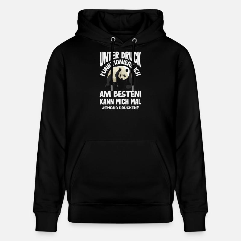 Je fonctionne mieux sous pression - Sweat à capuche bio CRUISER Stanley/Stella Unisexe - noir