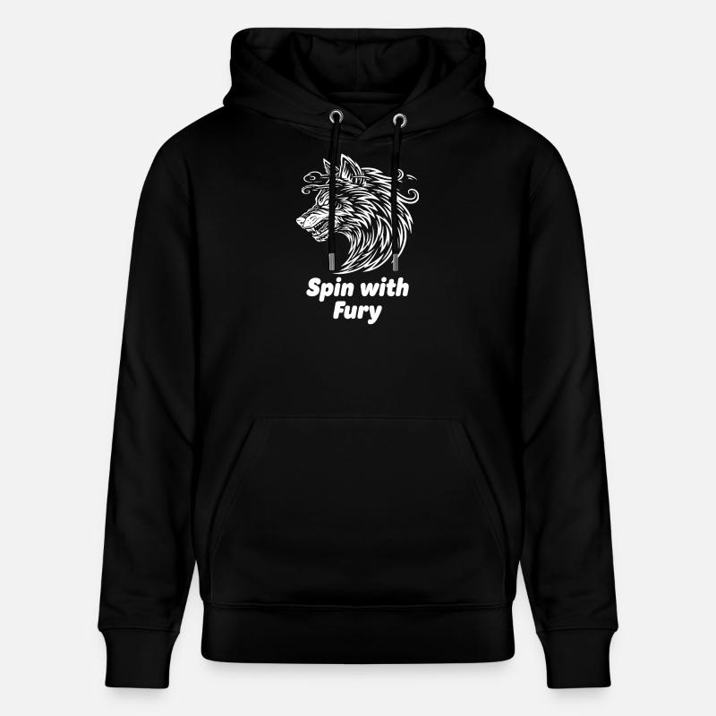 Wolfskopf Spin with Fury - Stanley/Stella Unisex Bio-Hoodie CRUISER - Schwarz