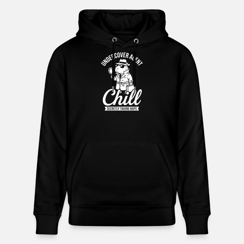Undercover Agent Chill – Capybara - Stanley/Stella Unisex Bio-Hoodie CRUISER  - Schwarz