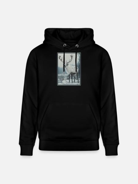 Reindeer Reindeer - Stanley/Stella CRUISER Unisex Organic Hoodie - black