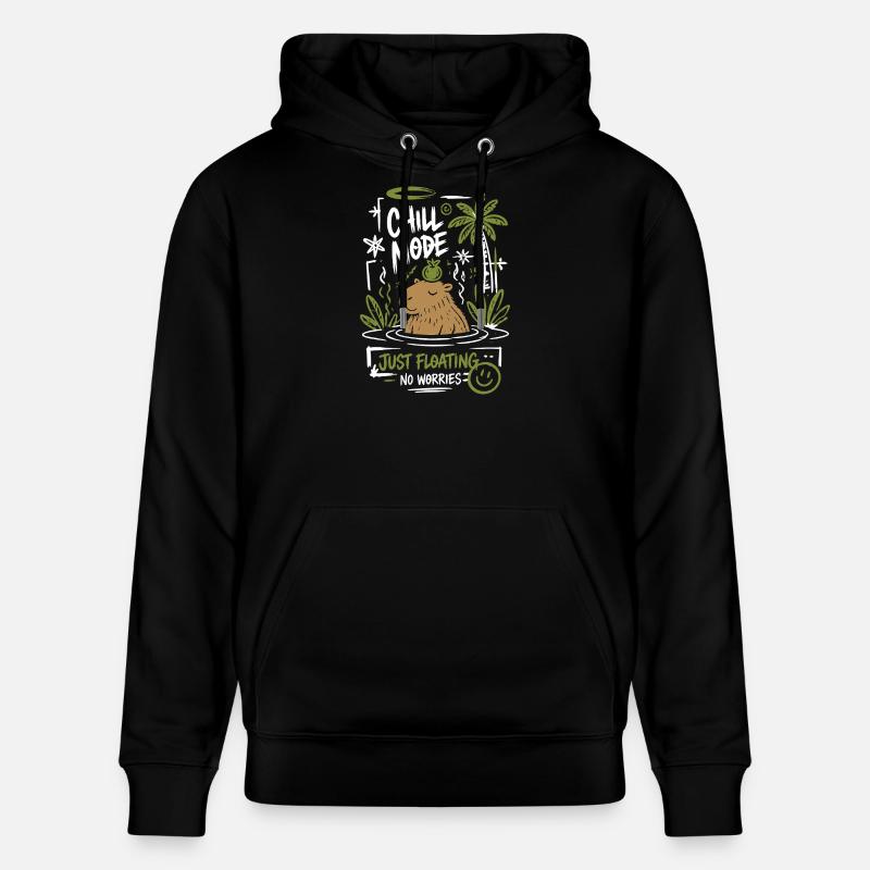 Chill Mode Just Floating - Stanley/Stella Unisex Bio-Hoodie CRUISER  - Schwarz