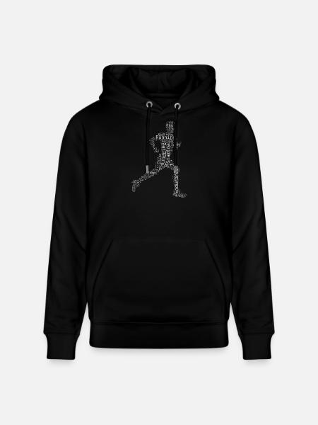 Geschenkidee für einen Running mit Running - Stanley/Stella Unisex Bio-Hoodie CRUISER  - Schwarz