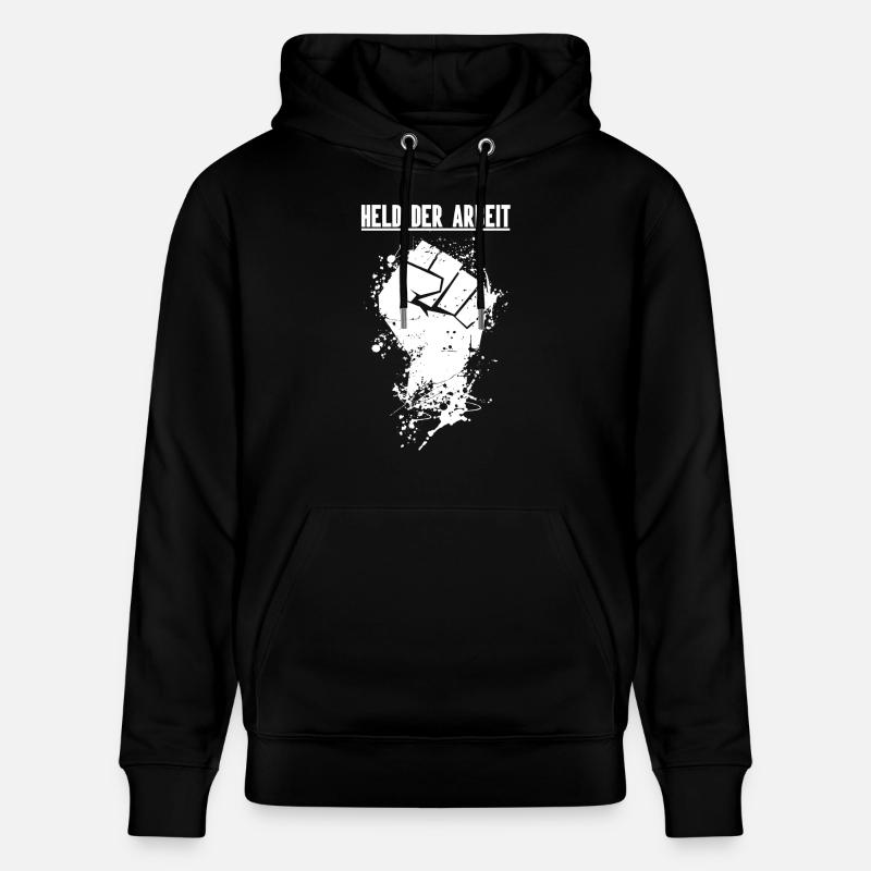 Held der Arbeit Faust Weiß - Stanley/Stella Unisex Bio-Hoodie CRUISER  - Schwarz