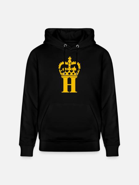 Buchstabe H - Stanley/Stella Unisex Bio-Hoodie CRUISER - Schwarz