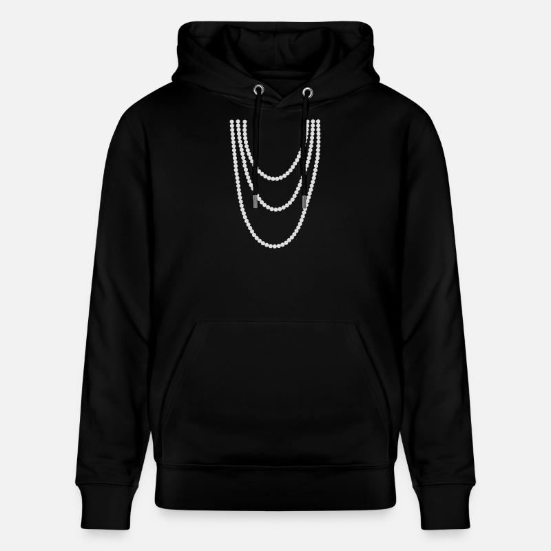 Perlenkette - Stanley/Stella Unisex Bio-Hoodie CRUISER  - Schwarz