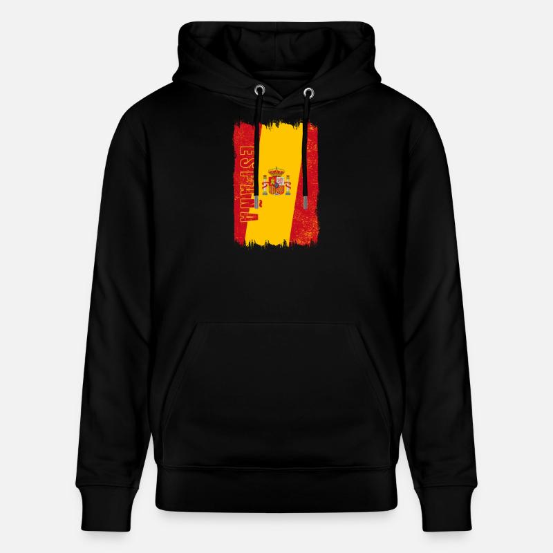 Drapeau de l'Espagne - Sweat à capuche bio CRUISER Stanley/Stella Unisexe - noir