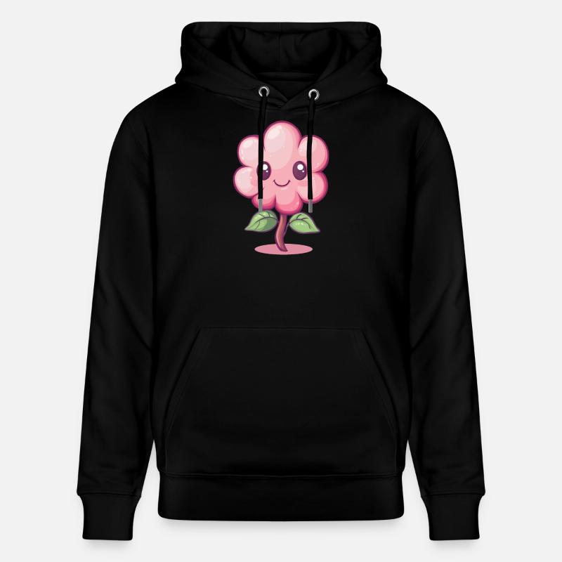 Fleur joyeuse - Sweat à capuche bio CRUISER Stanley/Stella Unisexe - noir