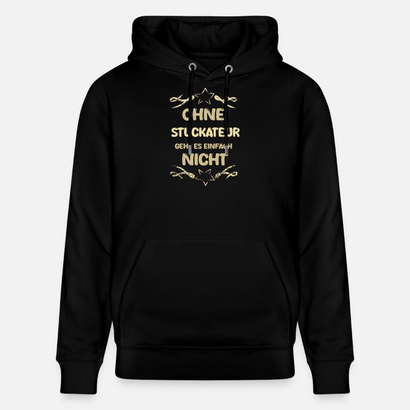 Plâtrier - Sweat à capuche bio CRUISER Stanley/Stella Unisexe - noir