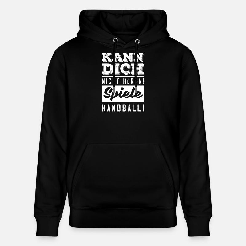 Handball Joueurs Handball Handball Cadeaux - Sweat à capuche bio CRUISER Stanley/Stella Unisexe - noir