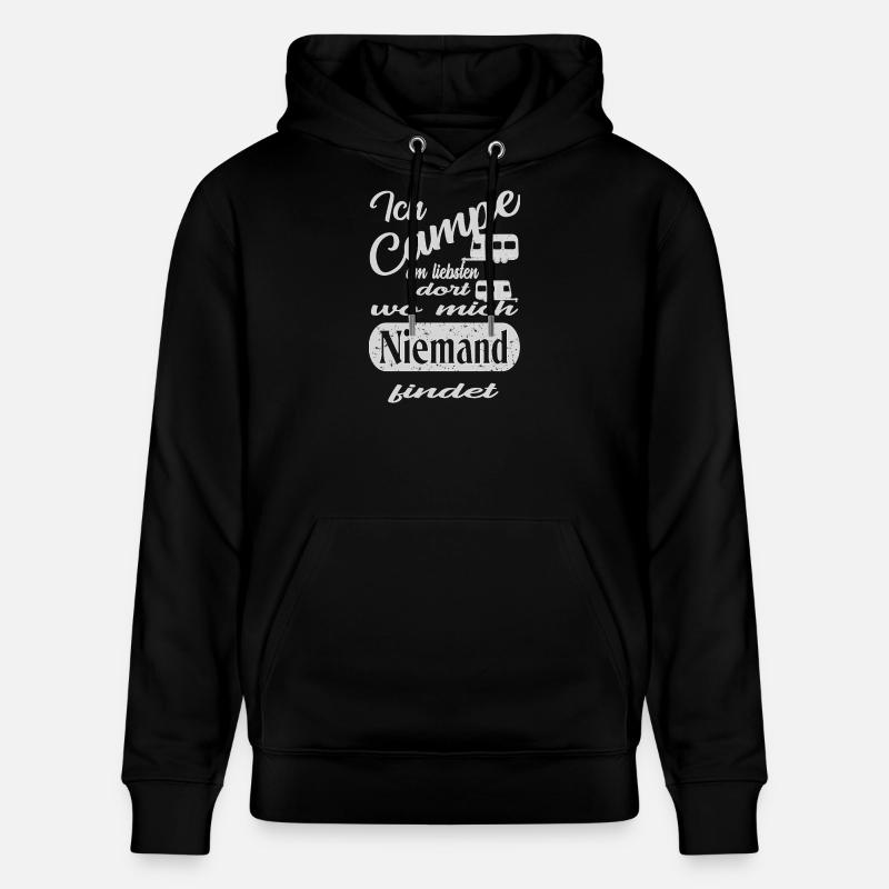 Camping - Sweat à capuche bio CRUISER Stanley/Stella Unisexe - noir