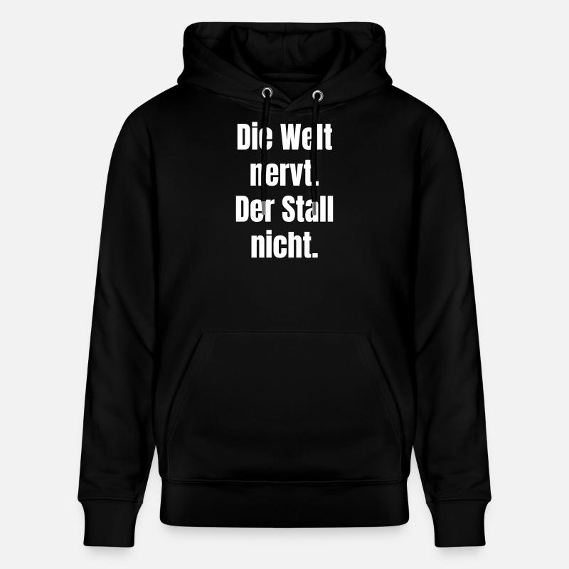 DieWeltNervtDerStallNicht - Stanley/Stella Unisex Bio-Hoodie CRUISER - Schwarz
