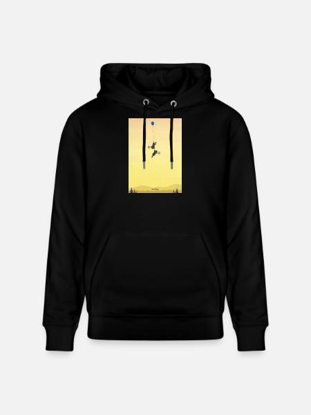 Floating Mice Adventure - Stanley/Stella CRUISER Unisex Organic Hoodie - black