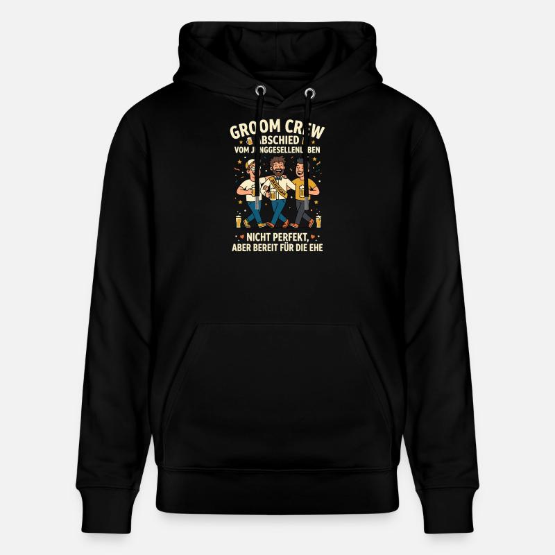 Groom Crew Abschied Junggesellenleben - Stanley/Stella Unisex Bio-Hoodie CRUISER  - Schwarz